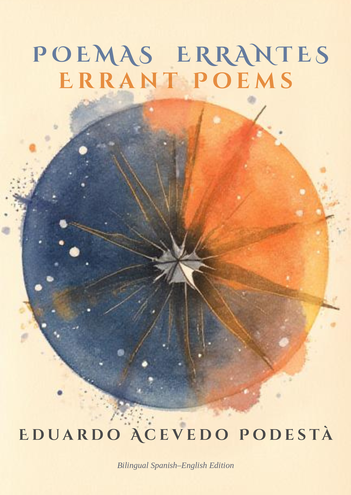 Portada de la edición bilingüe Poemas errantes / Errant Poems